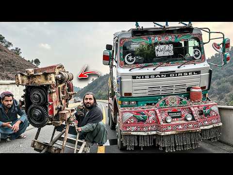 Highway Breakdown: Emergency Gearbox Repairing a Dump Truck with Simple Tools!