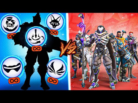3 Players With UNLIMITED Ults VS 9 Players (But It's MYSTERY HEROES!)