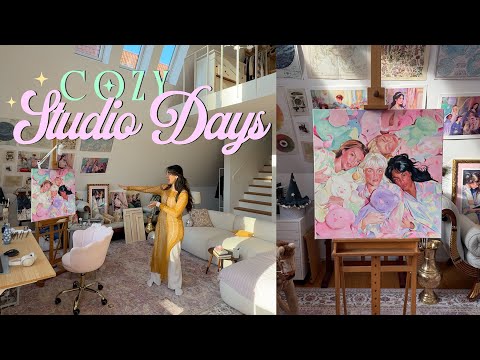Leaving the Comfort Zone 🧸 Challenging myself to Grow & Learn more 🍭 Cozy Art Vlog
