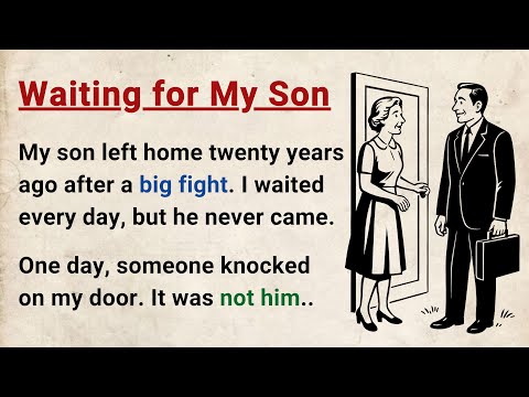 Learn English through Stories Level 3 ⭐ Waiting for My Son - Emotional English Story for Listening