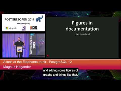 PostgresOpen 2019 A Look At The Elephants Trunk