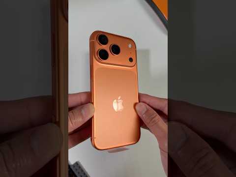 iPhone 17 Pro in Cosmic Orange Unboxing