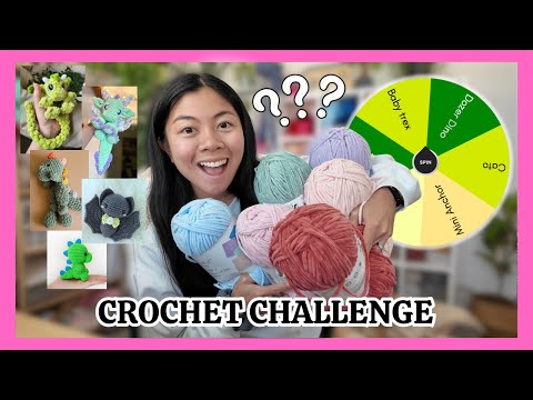Trying New Yarn + Randomly Picking My Next Project (almost failed and gave up?!) 🧶 Crochet Challenge