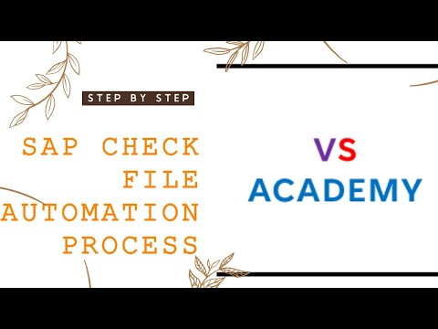 SAP Check File Automation Process