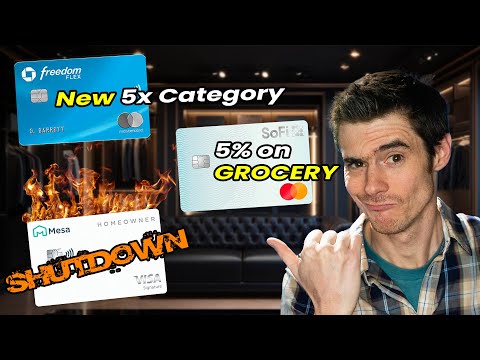 NEW 5% Grocery Card, Mesa Card SHUTDOWN + NEW Freedom Categories