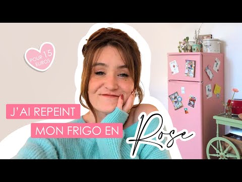 DECO . J'ai repeint mon frigo en rose pour 15e