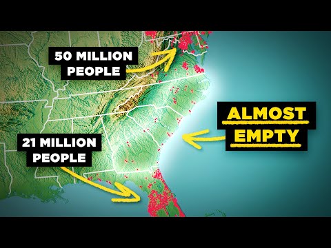 Why The US Southeast Coast is Absurdly Empty