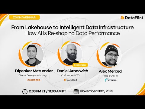 AI Agents, Lakehouse Architecture & the Future of Data Performance | DataFlint Webinar