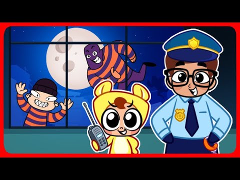 Thief in the City! 🏙️🥸👮🏻‍♂️ SUBSCRIBE for Funny Kids Songs And Nursery Rhymes♥️