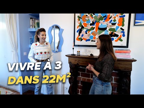 She decorated and optimized a small Parisian studio for the whole family