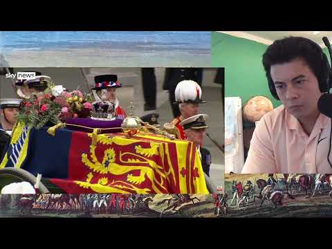 American Reacts Queen Elizabeth II's coffin procession to Westminster Hall