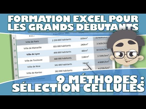 LES 9 FAÇONS DE SÉLECTIONNER DES CELLULES DANS EXCEL – APPRENDRE EXCEL POUR LES DÉBUTANTS