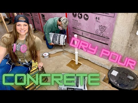 Our Smallest but HARDEST Dry Pour Concrete Job Yet! | Basement Renovation Ep. 7