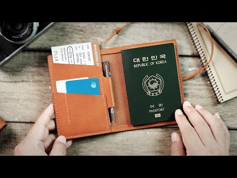 Making a Leather Passport Wallet. - Leather Craft