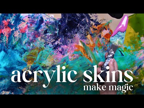 Unlock Magic with This Collage Art Trick   Acrylic Skins For The Win!