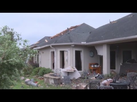 Tornado in Houston area DEVASTATE man's home, he becomes emotional