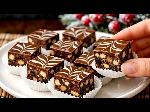 Quick no-bake homemade dessert! No oven or flour!