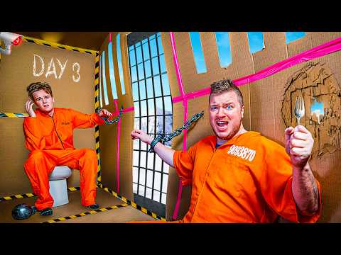 100 HOUR ULTIMATE Box Fort PRISON ESCAPE CHALLENGE!