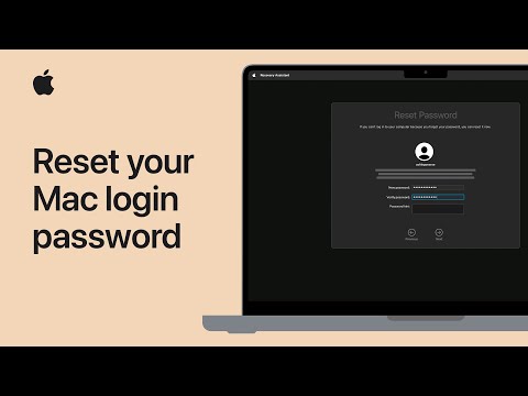 How to reset your Mac login password | Apple Support