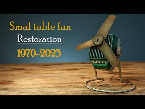 Restoration of old Polish desk fan