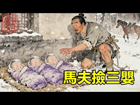 馬夫被家主誣偷竊趕出府，寒冬拾荒撿到3個凍僵嬰孩！二十年辛苦拉扯，三子一子中狀元一子為將軍一子成富商，敲鑼打鼓接父親進京，惡主家嚇得連夜逃走！【故事渡口】#民間故事 #故事分享 #故事