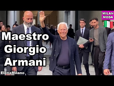 Giorgio Armani fashion show 17/06/2023 Milan Fashion week 🇮🇹 #italy #milan #mfw