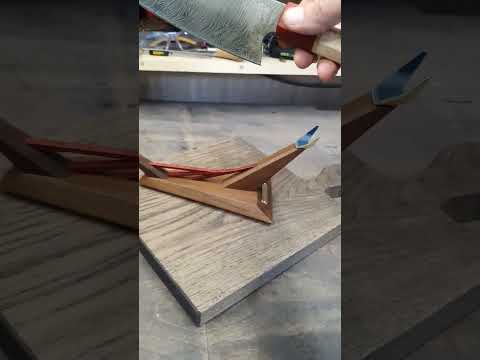 Damascus kiritsuke Knife 💪 #shorts