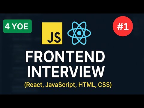 REACT Developer Interview - 01 | 4 Years Experienced | React JS, JavaScript, HTML, CSS l