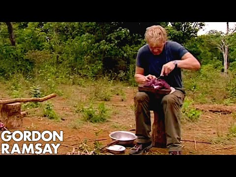 Gordon Ramsay Helps A Cambodian Tribe Butcher And Cook Buffalo | Gordon's Great Escape