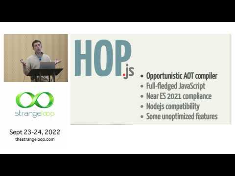 "Of JavaScript Ahead-Of-Time Compilation Performance" by Manuel Serrano (Strange Loop 2022)