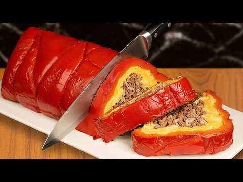 Incredibly delicious stuffed peppers for Christmas dinner in 15 min! Better Than in a Restaurant!