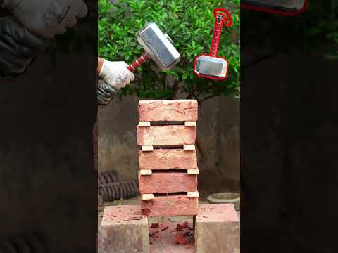 How many bricks can Thor's hammer break?