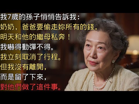 我兒子和兒媳婦計劃搶劫我，但我孫子警告了我，所以我這麽做了……