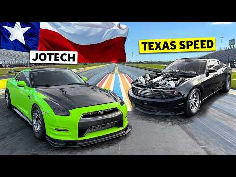 4 Turbos but who will hook? 1200hp Mustang Drag Races 1500hp Nissan R35 GT-R