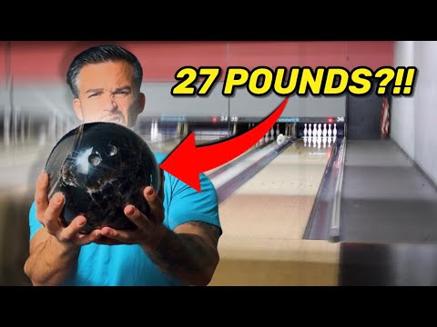 I tried bowling with a 27LB Obsidian Gemstone