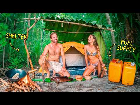 Camping in Jungle Paradise 🏝️ (DAY 25 AT SEA)