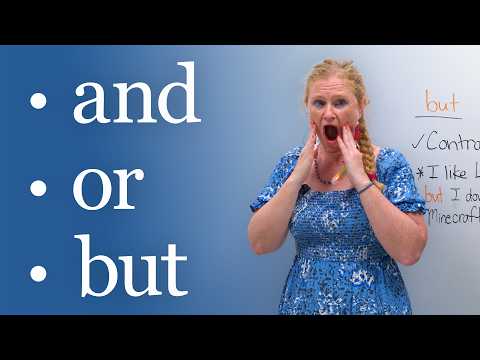 English for Beginners & Children: AND, OR, BUT