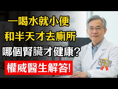 一喝水就跑廁所 vs 半天不尿尿，誰的腎臟才要「完蛋」？醫生公佈驚人答案，90%的人都猜錯了！#健康 #養生 #中老年 #腎臟