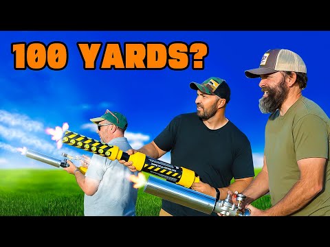 Tennis Ball Cannons, which is better, combustion or compressed air? How Far Will They Go?