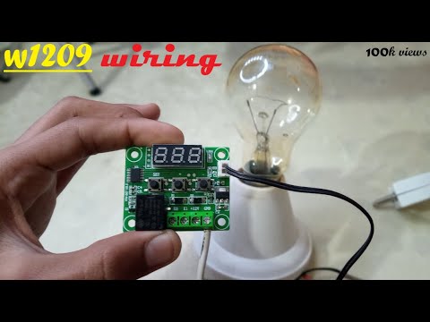 w1209 digital temperature controller wiring setup  |how to wire w1209 for homemade incubator