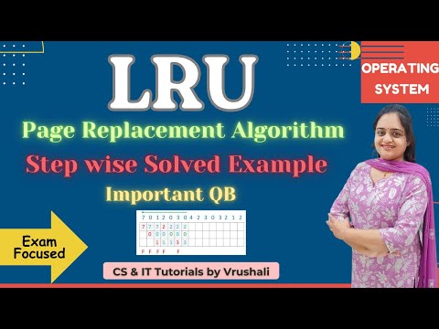 OS 27 : LRU Page Replacement | Easiest Explanation + Solved Example