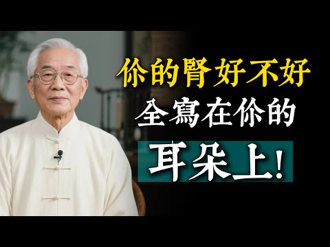 腎好不好，看耳朵！一個方法，看出你的先天底子。