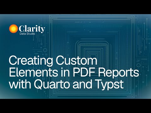 Creating Custom Elements in PDF Reports with Quarto and Typst