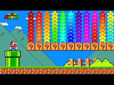Super Mario Bros. But With 100 Custom Star...