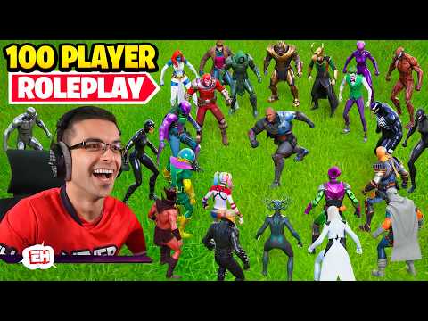 🔴 100 Player Fortnite Roleplay!