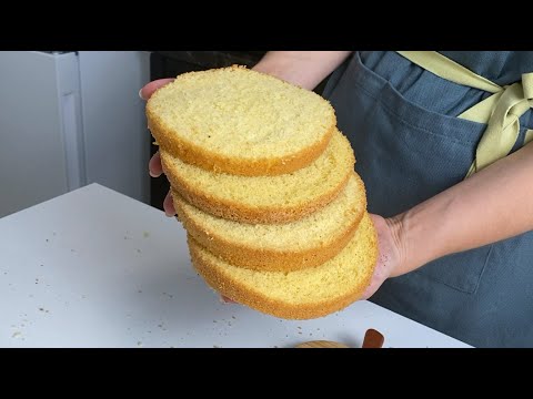 КЛАССИЧЕСКИЙ БИСКВИТ 10 см ЛУЧШИЙ РЕЦЕПТ! Мягкий воздушный, для любого торта! Получится у каждого!