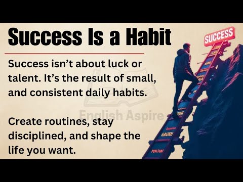 Success Is a Habit, Not Luck🔥| The Daily Formula of High Achievers | Learn English with Motivation ✅