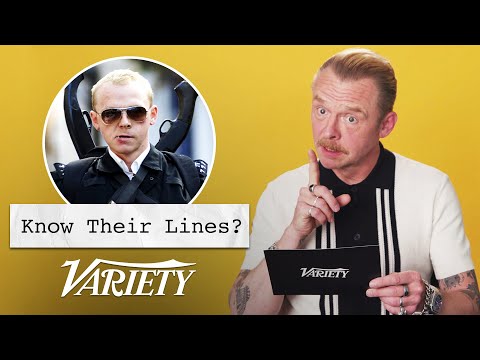 Does Simon Pegg Know His Lines?