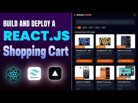 Build & Deploy React Shopping Cart Project in Hindi | Full E-Commerce React Project Step-by-Step