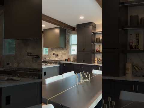 Nothing better than a custom renovation 😍 Loving our moody project in Red Tail 🖤 mancusohomes.com